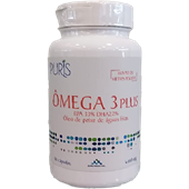Imagem de OMEGA 3 PLUS - 60 CAPS 1000MG  (PURIS)
